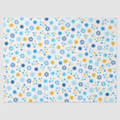 Ster van David Snowflakes Tissuepapier (Voorkant)