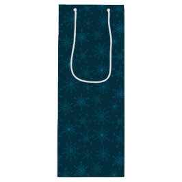 Ster van David Snowflakes Wijn Cadeautas