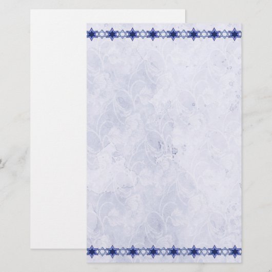 Ster van David Stationery Briefpapier (Voorkant / Achterkant)