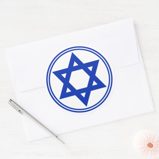 Ster van David Sticker (Envelop)