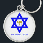 STER VAN DAVID & SYMBOOL VAN HET LEVEN SLEUTELHANGER<br><div class="desc">JOODSE ICONEN</div>