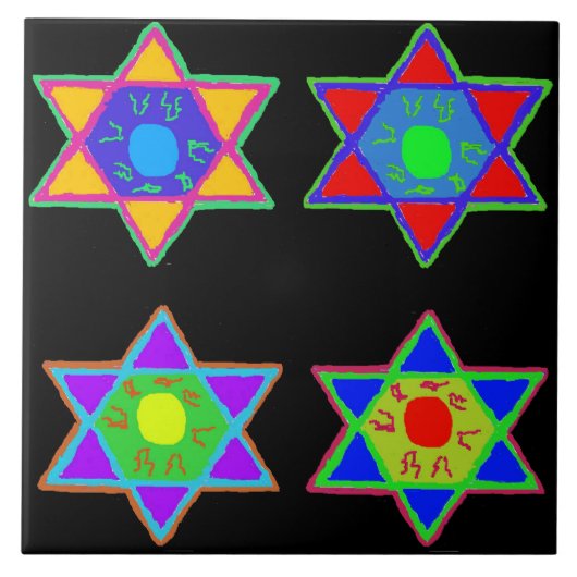 Ster van David Tegeltje (Voorkant)