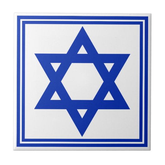 Ster van David Tegeltje (Voorkant)