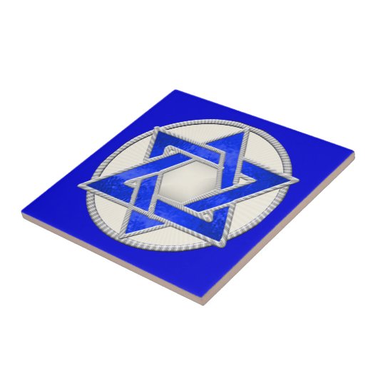 Ster van David Tegeltje (Zijkant)