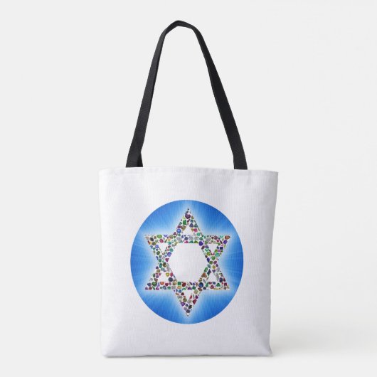 Ster van David Tote Bag (Achterkant)