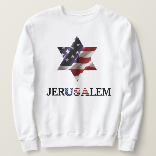 Ster van David USA, jerUSAlem Israël Palestina Oor Trui (Design voorkant)
