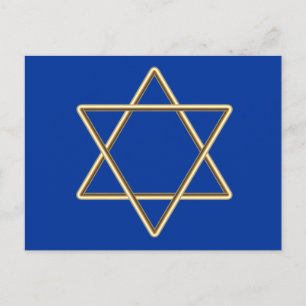 Ster van David voor Bar Mitzvah of Bat Mitzvah Briefkaart