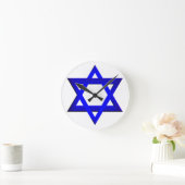 Ster van David Wall Clock Ronde Klok (Huis)