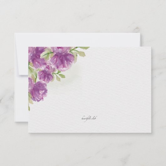 Ster van David Waterverf Sympathie Hartelijk dank Bedankkaart (Achterkant)