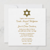 Ster van David Wedding Invitations Kaart (Voorkant)