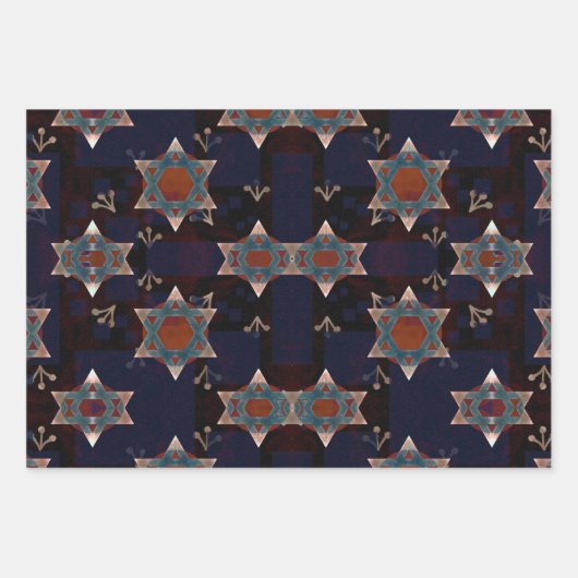 Ster van David Wrapping Paper (Voorkant)