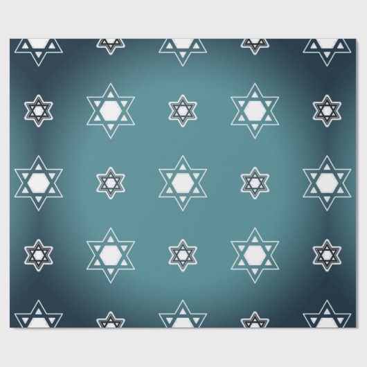 ster van david wrapping paper cadeaupapier (Vlak)