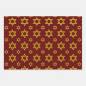 Ster van David Wrapping Paper Flat Sheet Set (Voorkant 3)