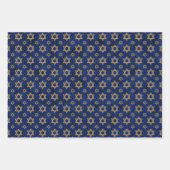 Ster van David Wrapping Paper Flat Sheet Set (Voorkant)