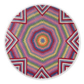 Ster van de Bethlehem-quilt Keramische Knop (Voorkant)