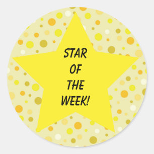 Ster van de Gele Week Ronde Sticker