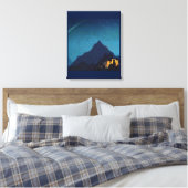 “Ster van de Held” door Nicholas Roerich Canvas Afdruk (Insitu (Slaapkamer))