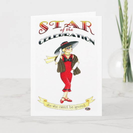 Ster van de Kaart van de Verjaardag van de Viering (Voorkant)