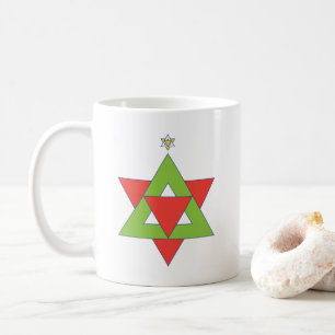 Ster van de kerstboom van David Koffiemok