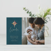 Ster van de kerstfoto van Wonder Feestdagenkaart (Staand voorkant)