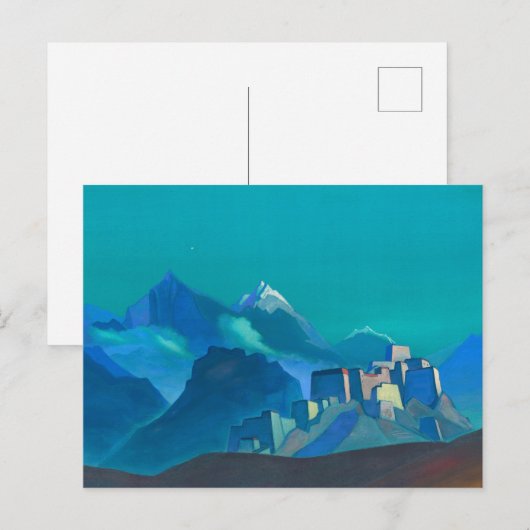 Ster van de Ochtend door Nicholas Roerich Feestdagenkaart (Voorkant / Achterkant)