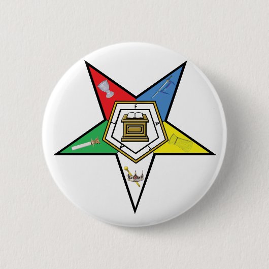 Ster van de OES Ronde Button 5,7 Cm (Voorkant)