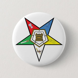 Ster van de OES Ronde Button 5,7 Cm