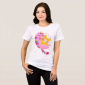 Ster van de Purrty: B-Day Edition 🎂✨ Tri-Blend Shirt (Voorkant volledig)