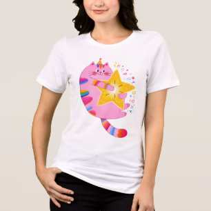 Ster van de Purrty: B-Day Edition 🎂✨ Tri-Blend Shirt