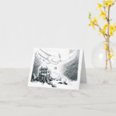 Ster van de "Star of Hope" voor de wintervakantie Kaart (Gele Bloem)