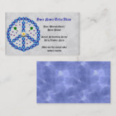 ster van de vrede van David Visitekaartje (Voorkant / Achterkant)