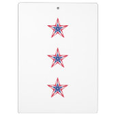 Ster van de vrijheid klembord (Achterkant)