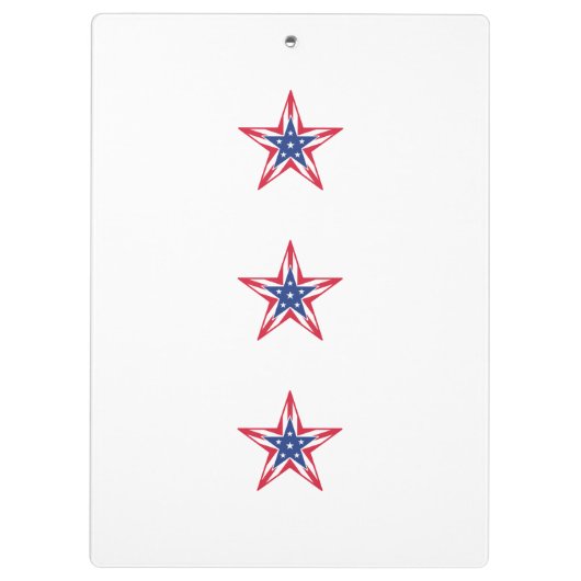 Ster van de vrijheid klembord (Achterkant)