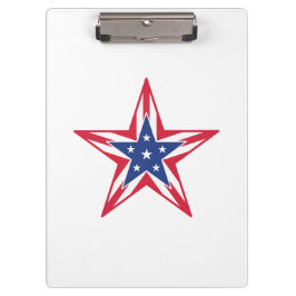 Ster van de vrijheid klembord
