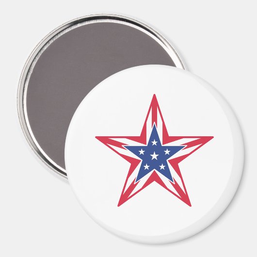 Ster van de vrijheid magneet (Voorkant / Achterkant)