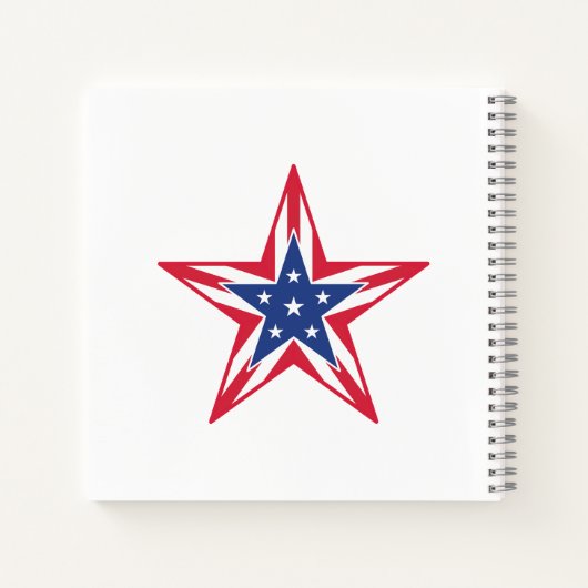 Ster van de vrijheid notitieboek (Achterkant)