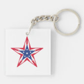 Ster van de vrijheid sleutelhanger (Achterkant)