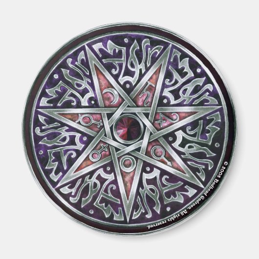 Ster van Fey Ronde Magneet (Voorkant)