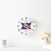 Ster van het David-symbool gestileerde Frankrijk d Ronde Klok (Huis)
