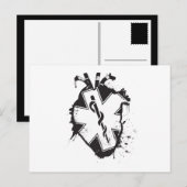 ster van het leven anatomisch hart briefkaart (Voorkant / Achterkant)