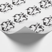 ster van het leven anatomisch hart cadeaupapier (Hoek)