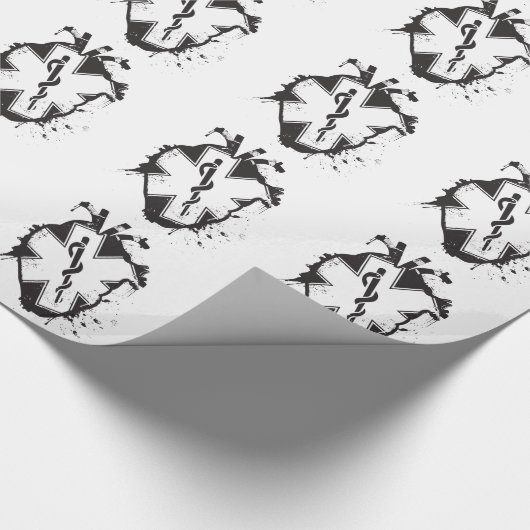 ster van het leven anatomisch hart cadeaupapier (Hoek)