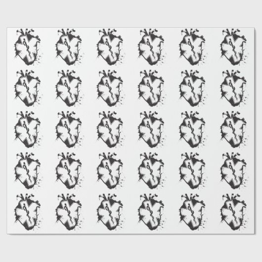 ster van het leven anatomisch hart cadeaupapier (Vlak)