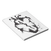 ster van het leven anatomisch hart notitieblok (Schuin)