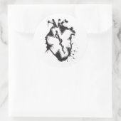 ster van het leven anatomisch hart ronde sticker (Tas)