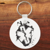 ster van het leven anatomisch hart sleutelhanger (Voorkant)