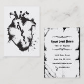 ster van het leven anatomisch hart visitekaartje (Voorkant / Achterkant)