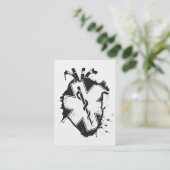 ster van het leven anatomisch hart visitekaartje (Staand voorkant)