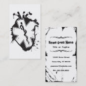 ster van het leven anatomisch hart visitekaartje (Voorkant / Achterkant)