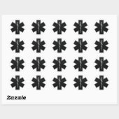 Ster van het Leven (BW) Ronde Sticker (Vel)